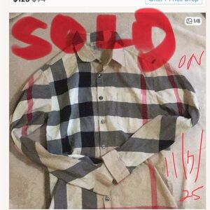Authentic Burberry nova check shirt